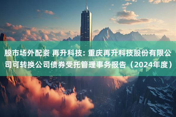 股市场外配资 再升科技: 重庆再升科技股份有限公司可转换公司债券受托管理事务报告（2024年度）